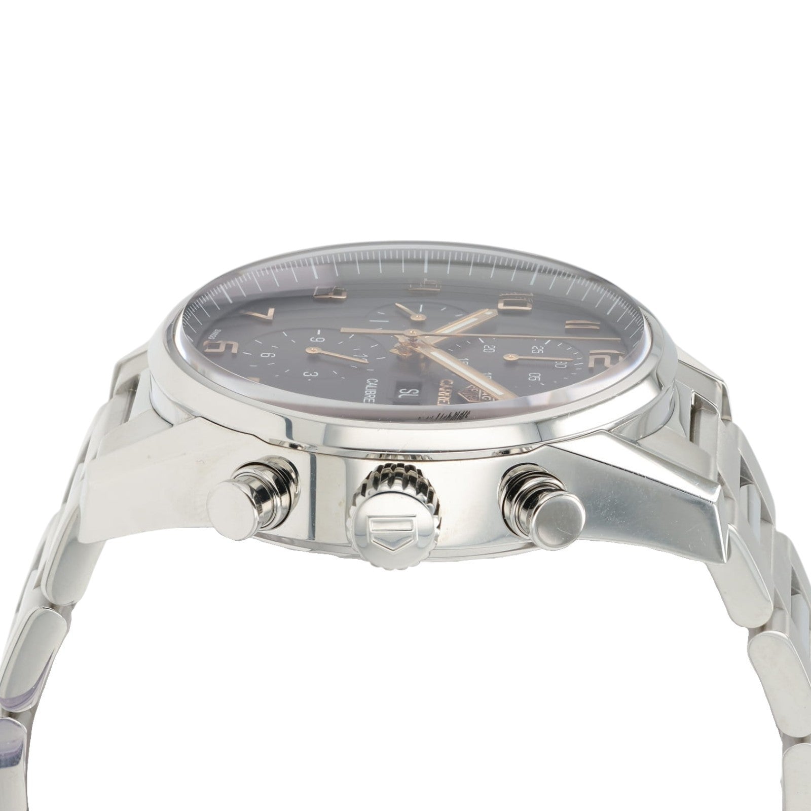 Tag Heuer Carrera Calibre Black Dial Stainless Steel 43mm Automatic Mens CV2A1AB