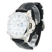 Panerai Luminor Chronograph Steel White Dial 44mm Automatic Mens Watch PAM01218