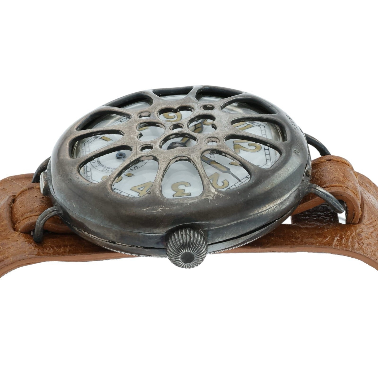 White Star Trench Watch White Dial Silver Case 35mm Manual Wind Men’s Watch