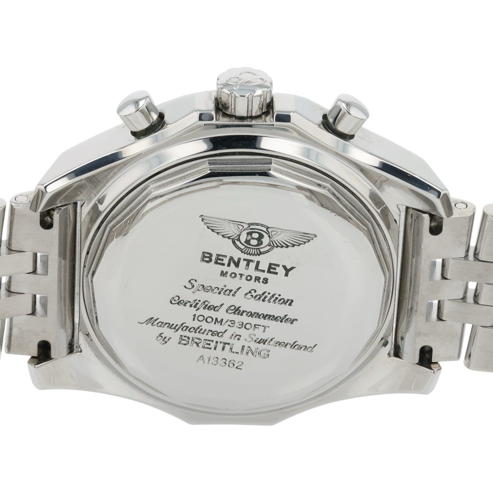 Breitling Bentley GT Stainless Steel White Dial 45mm Automatic Mens Watch A13362
