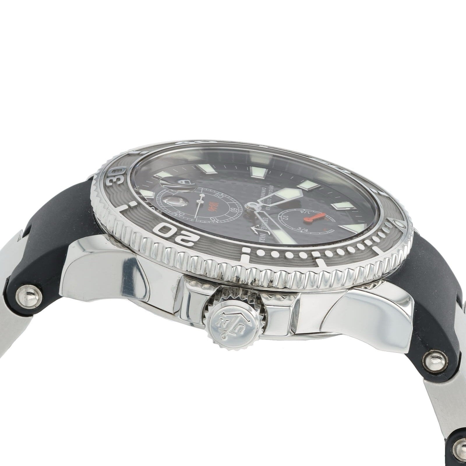 Ulysse Nardin Maxi Marine Black Dial Stainless Steel 41mm Automatic Mens 263-33