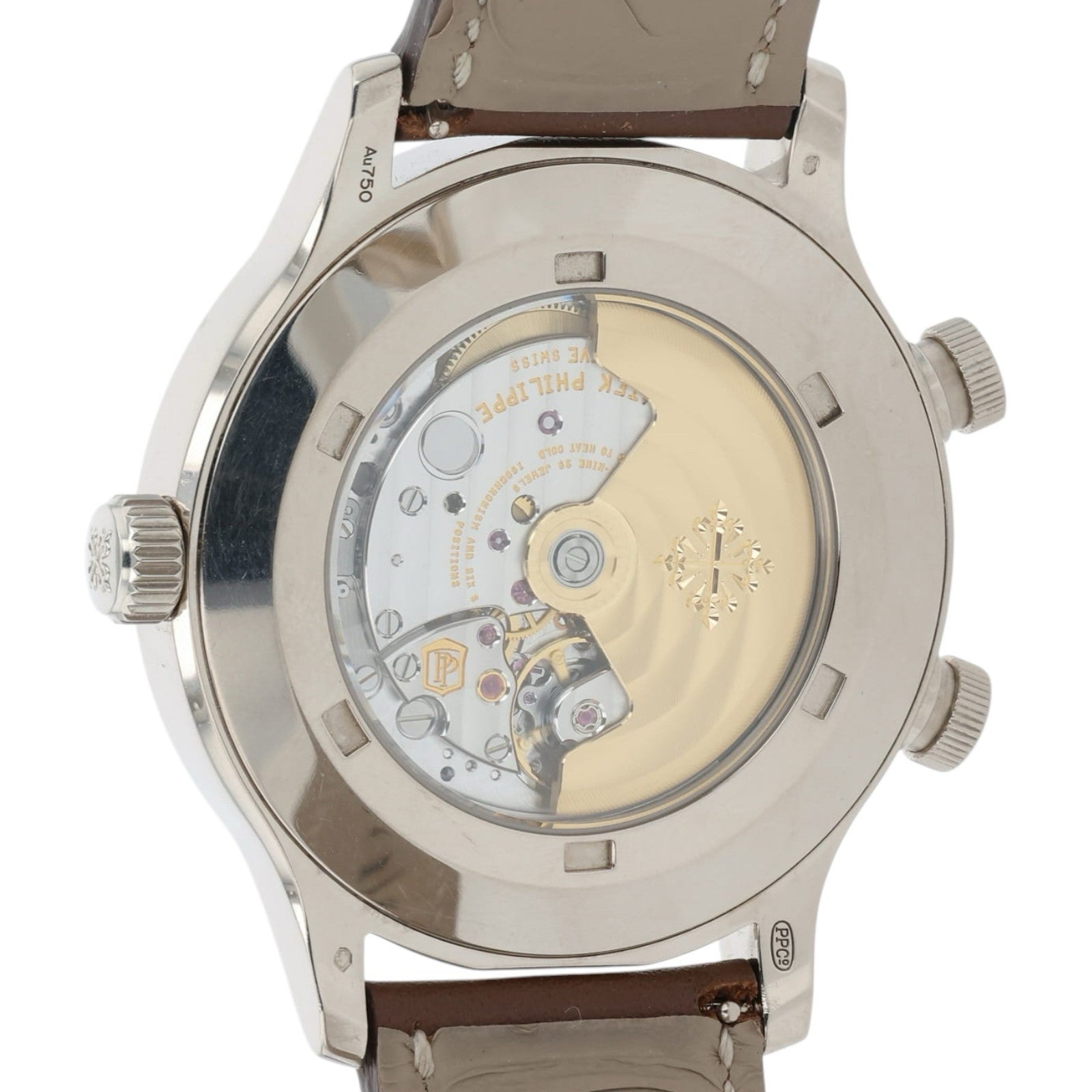 Patek Philippe Travel Time White Dial 18k White Gold 42mm Automatic 5524G-001