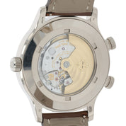 Patek Philippe Travel Time White Dial 18k White Gold 42mm Automatic 5524G-001