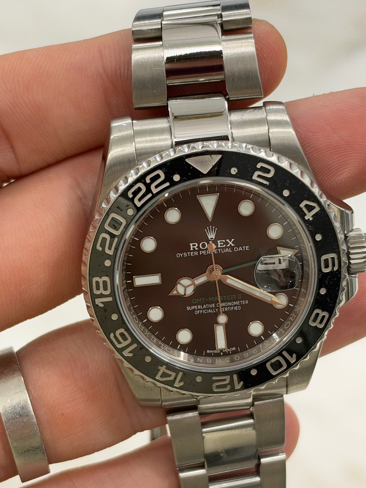 Rolex GMT Master II Black Dial Stainless Steel 40mm Automatic Men's 116710LN