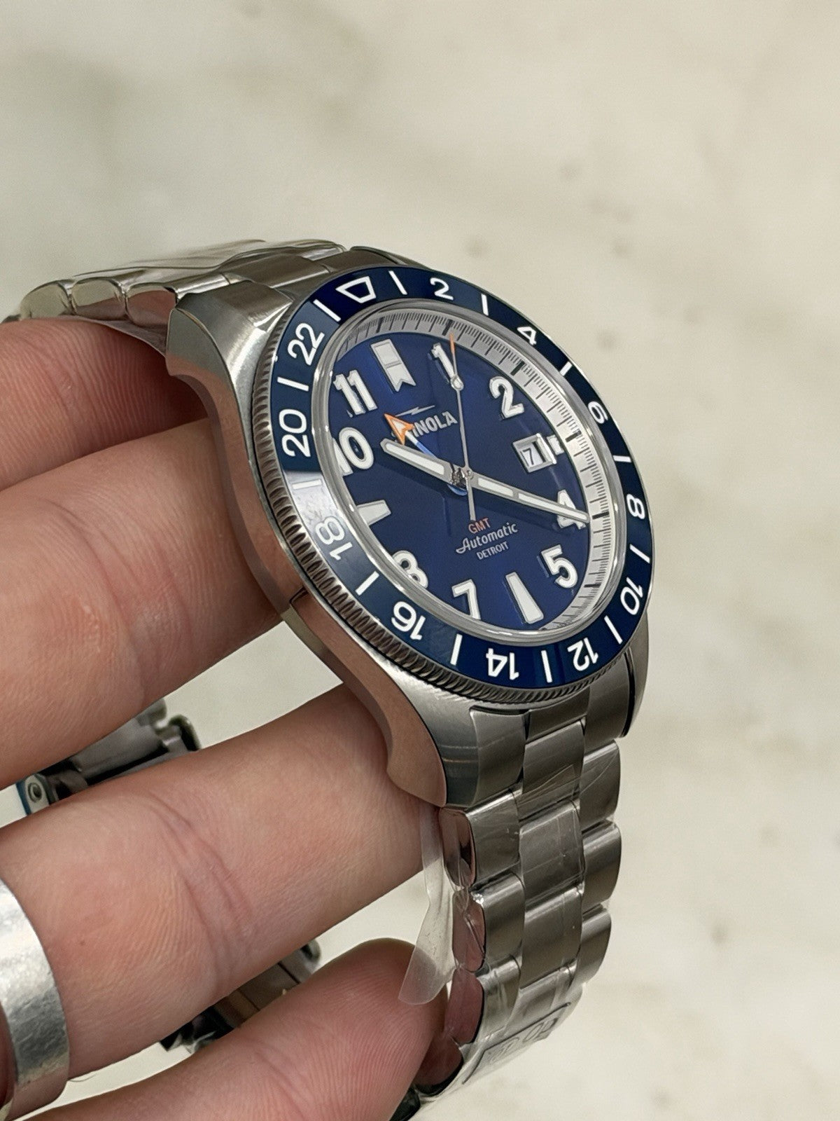 NEW 2026 Shinola Monster GMT Automatic 40mm Blue Dial Steel Watch S0120247286