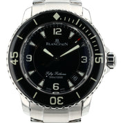 Blancpain Fifty Fathoms Stainless Steel Black Dial 45mm Automatic Men’s Watch