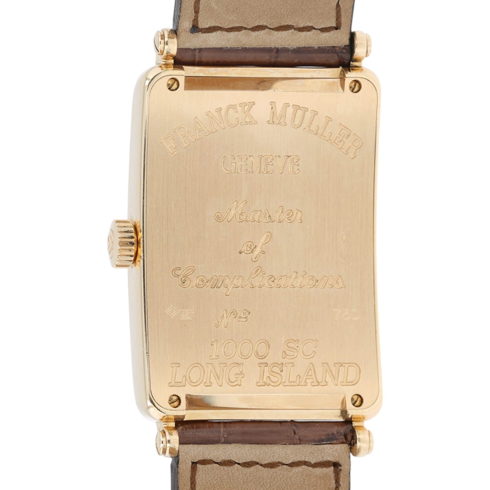 Franck Muller Long Island Silver Dial 18k Rose Gold 30x43mm Automatic 1000 SC