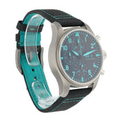 IWC Petronas Pilot Chronograph Titanium Black Dial 41mm Auto Mens Watch IW388108