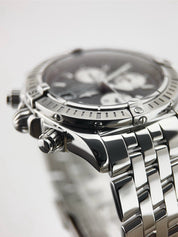 Breitling Chronomat Evolution Steel Black Dial 44mm Automatic Mens Watch A13356