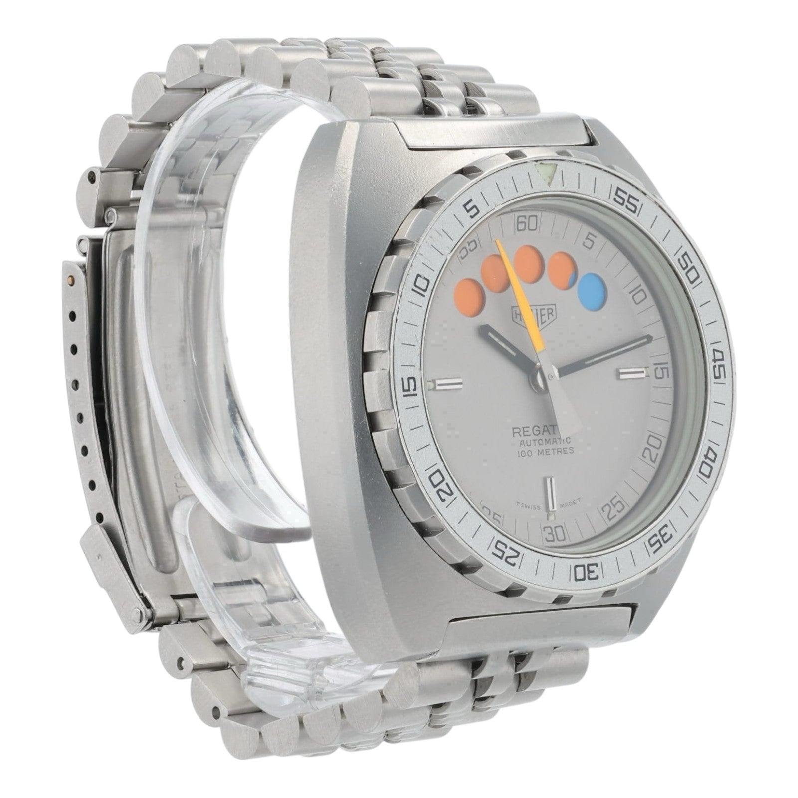 Heuer Regatta Timer Grey Dial Stainless Steel 42mm Automatic Men’s Watch 134.603