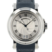 Breguet Marine Big Date Silver Dial Stainless Steel 39mm Automatic Mens 5817