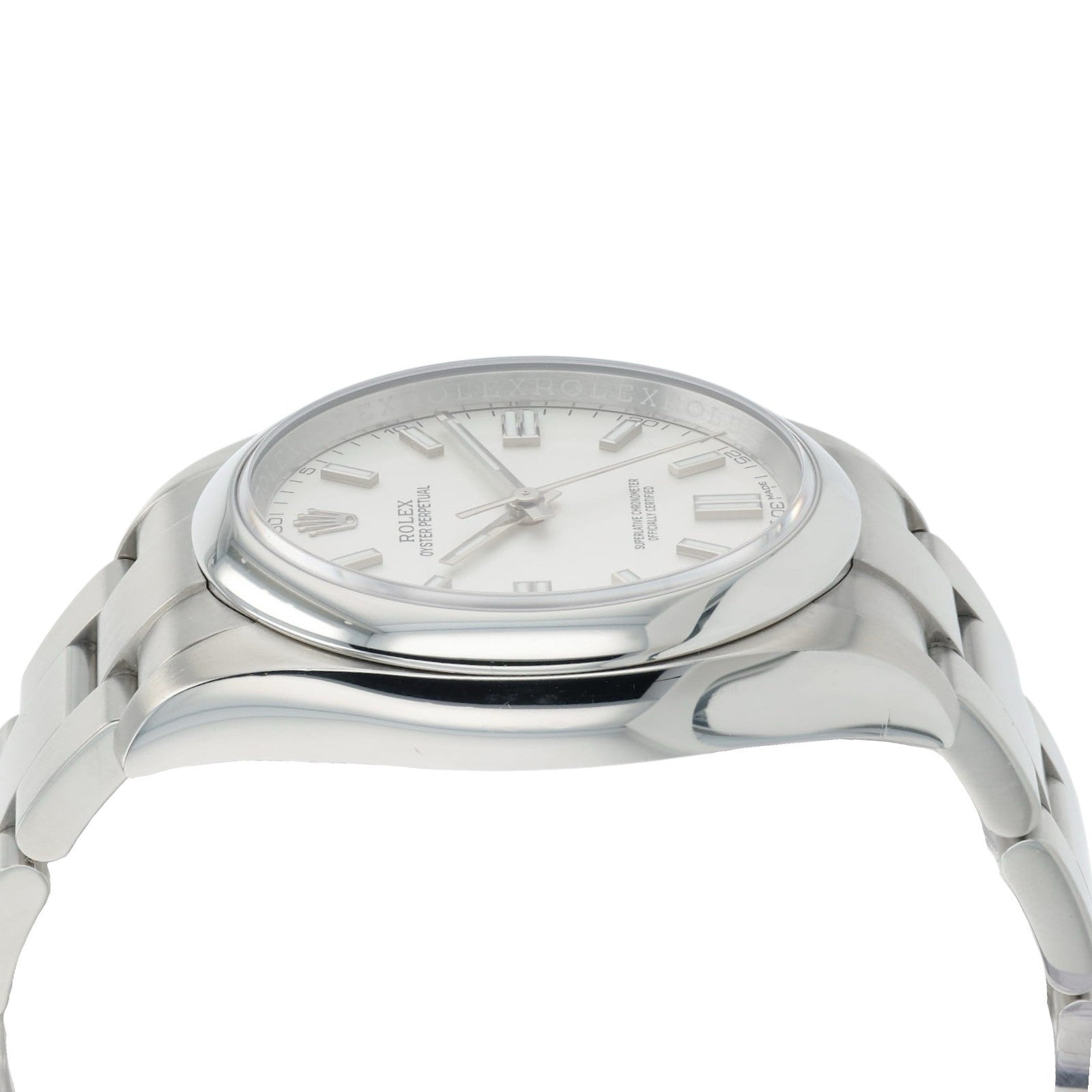 Rolex Oyster Perpetual White Dial Stainless Steel 36mm Automatic Mens 116000