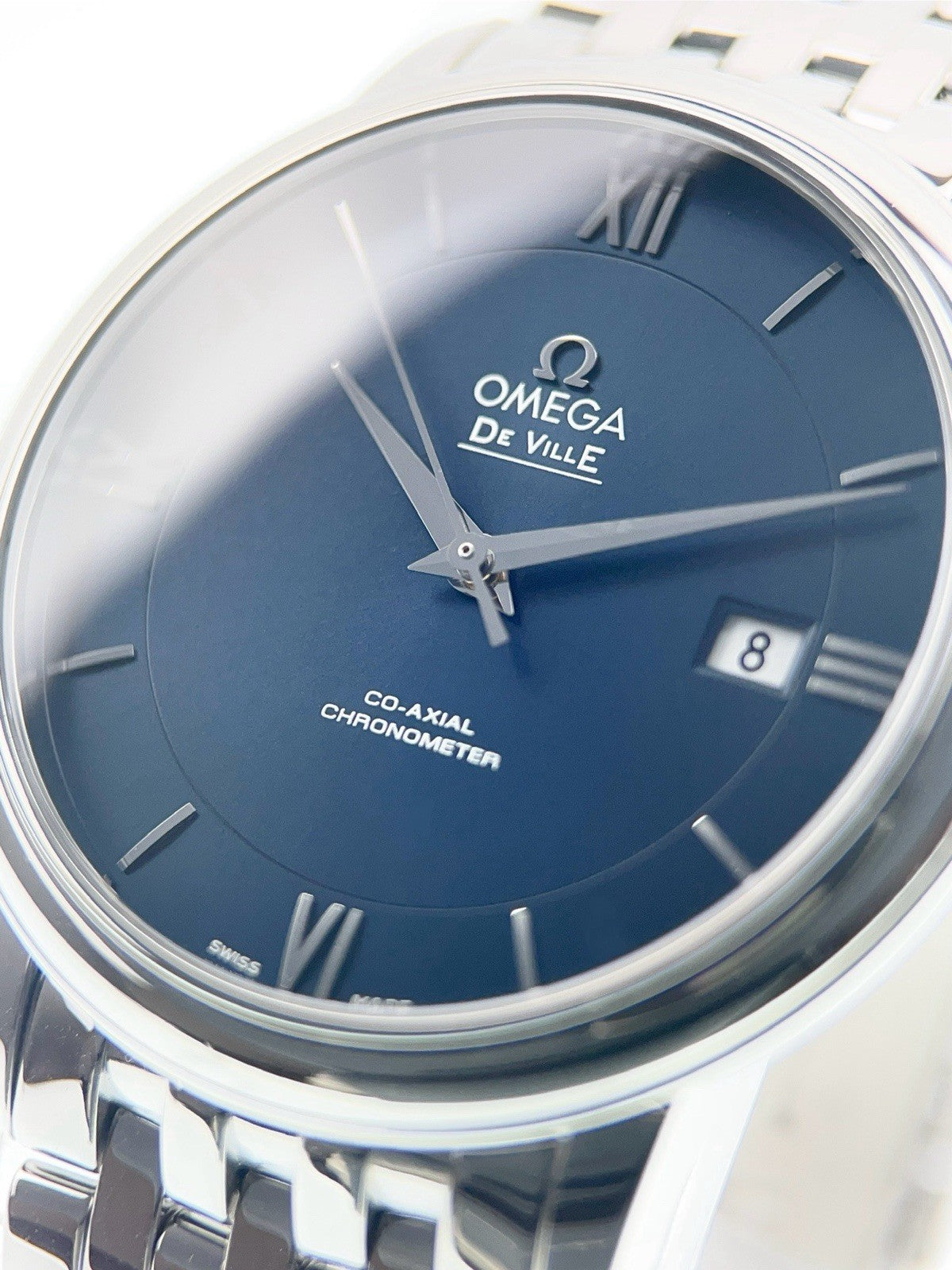 Omega De Ville Stainless Steel Blue Dial 40mm Automatic Mens 424.10.40.20.03.001