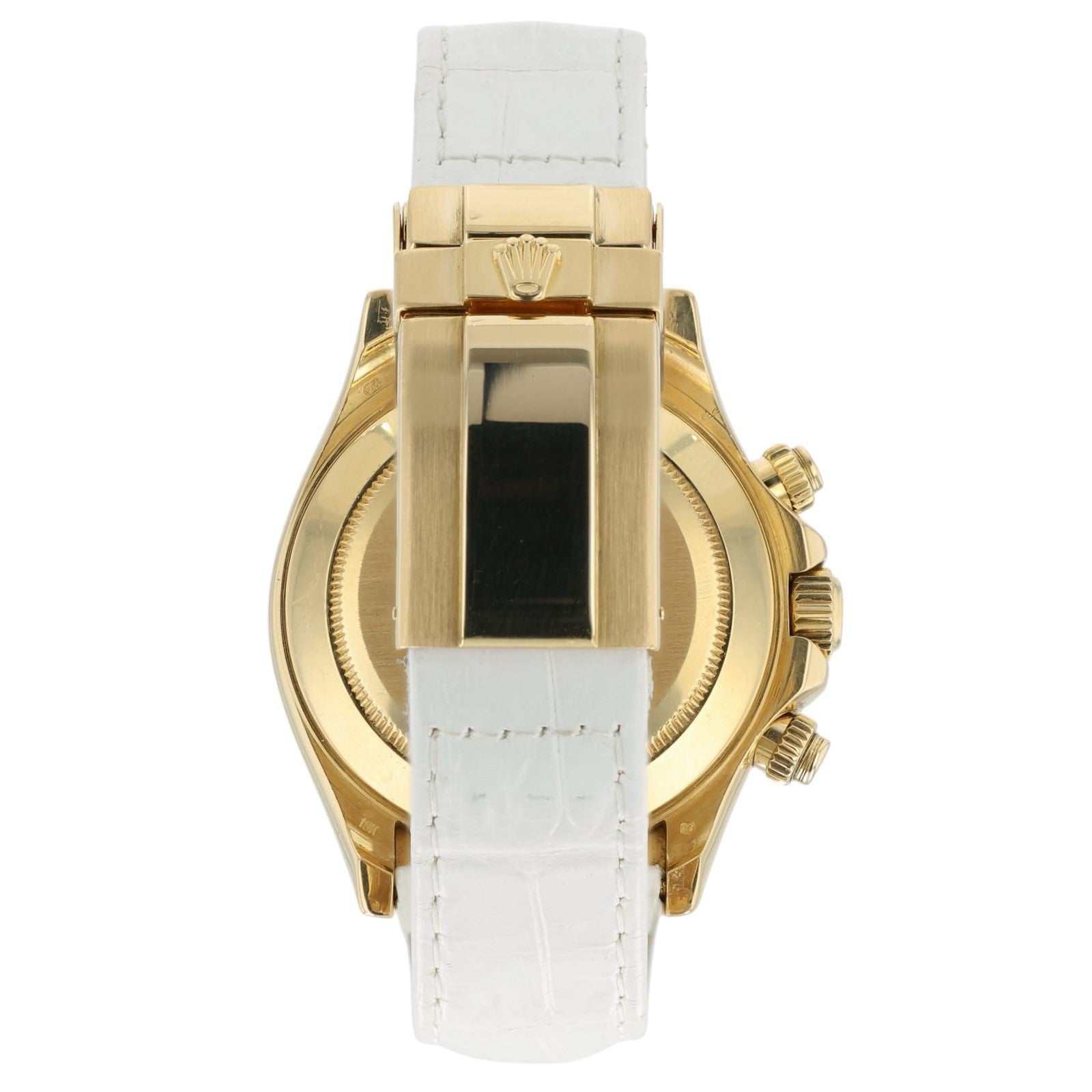 Rolex Daytona White Dial 18k Yellow Gold 40mm Automatic Mens Watch 116518
