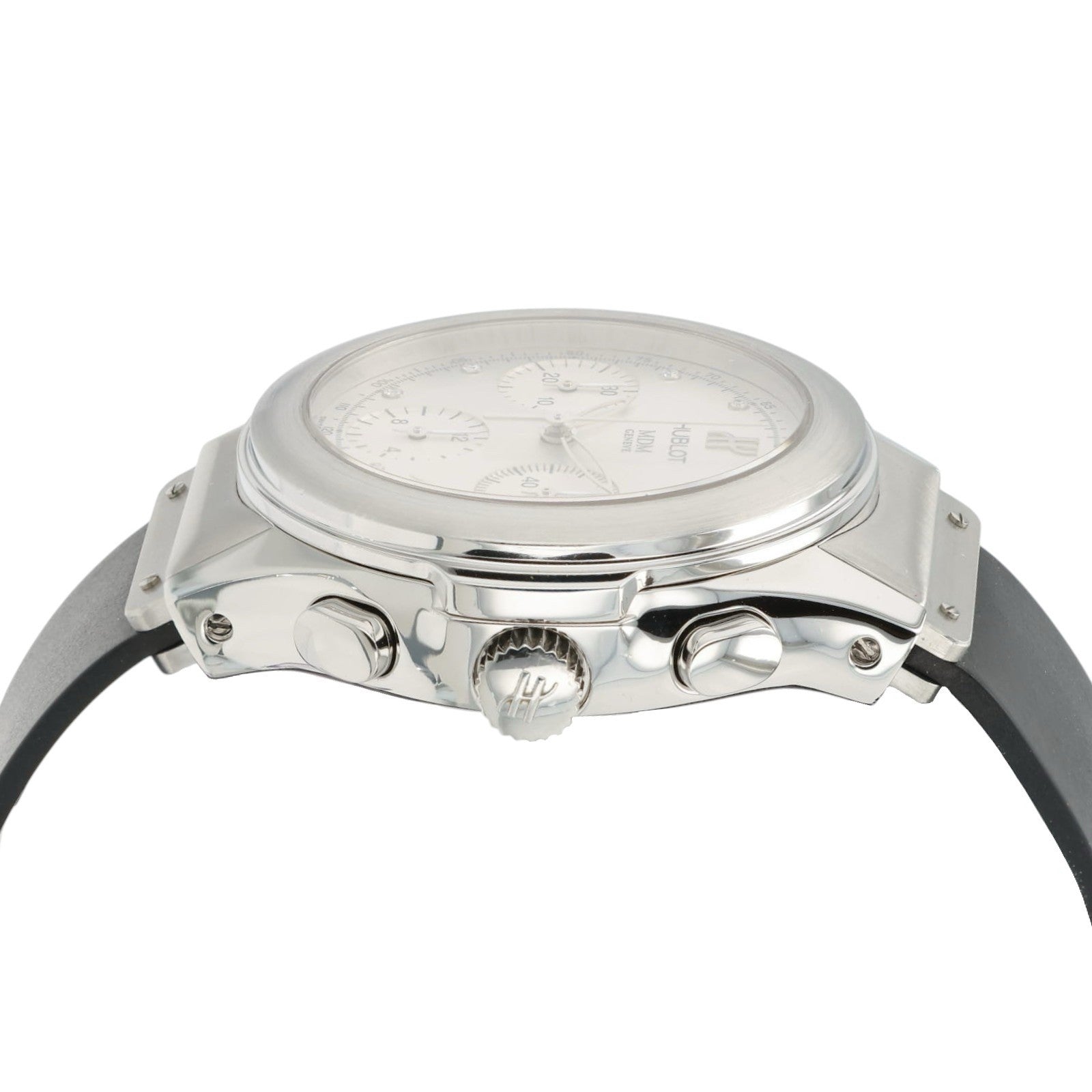 Hublot MDM Silver Diamond Dial Stainless Steel 40mm Automatic Mens Watch 1810.1