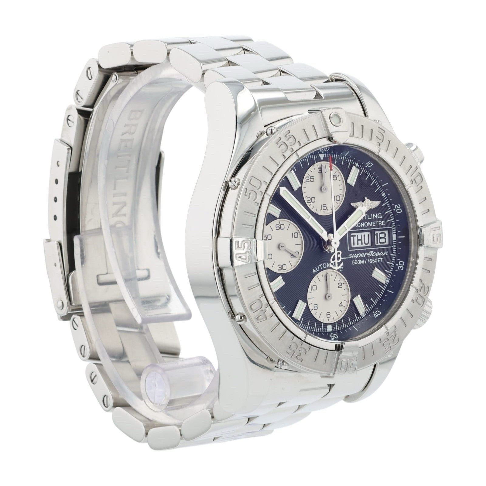 Breitling Superocean Black Dial Stainless Steel 42mm Automatic Mens Watch A13340