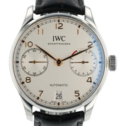 IWC Portuguese Stainless Steel Silver Dial 42.3mm Automatic Mens Watch IW500704