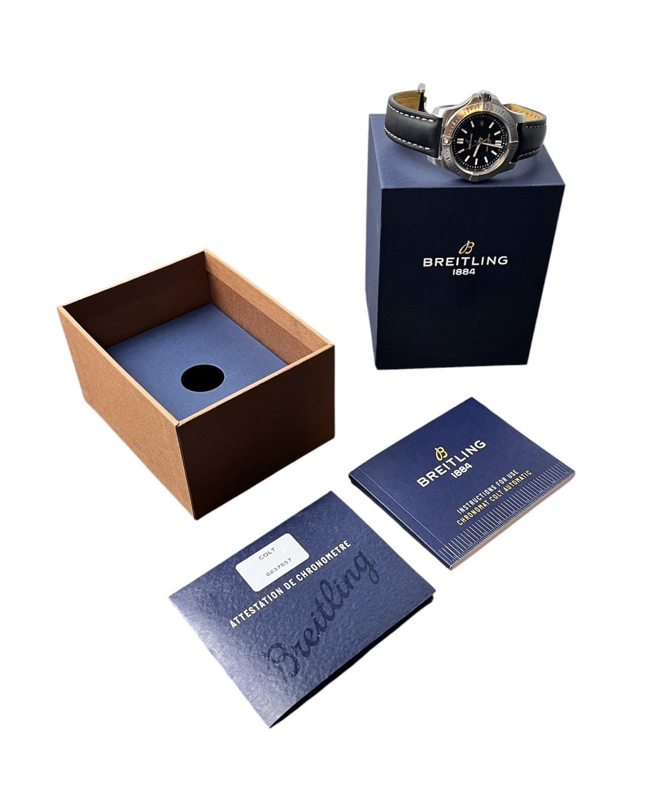 Breitling Colt Black Dial Stainless Steel 44mm Automatic Men’s Watch A17388
