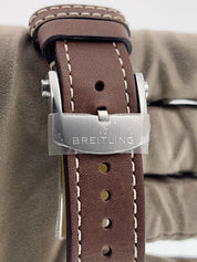 NEW Breitling Classic Avi Steel Green Dial 42mm Automatic Mens Watch A23380