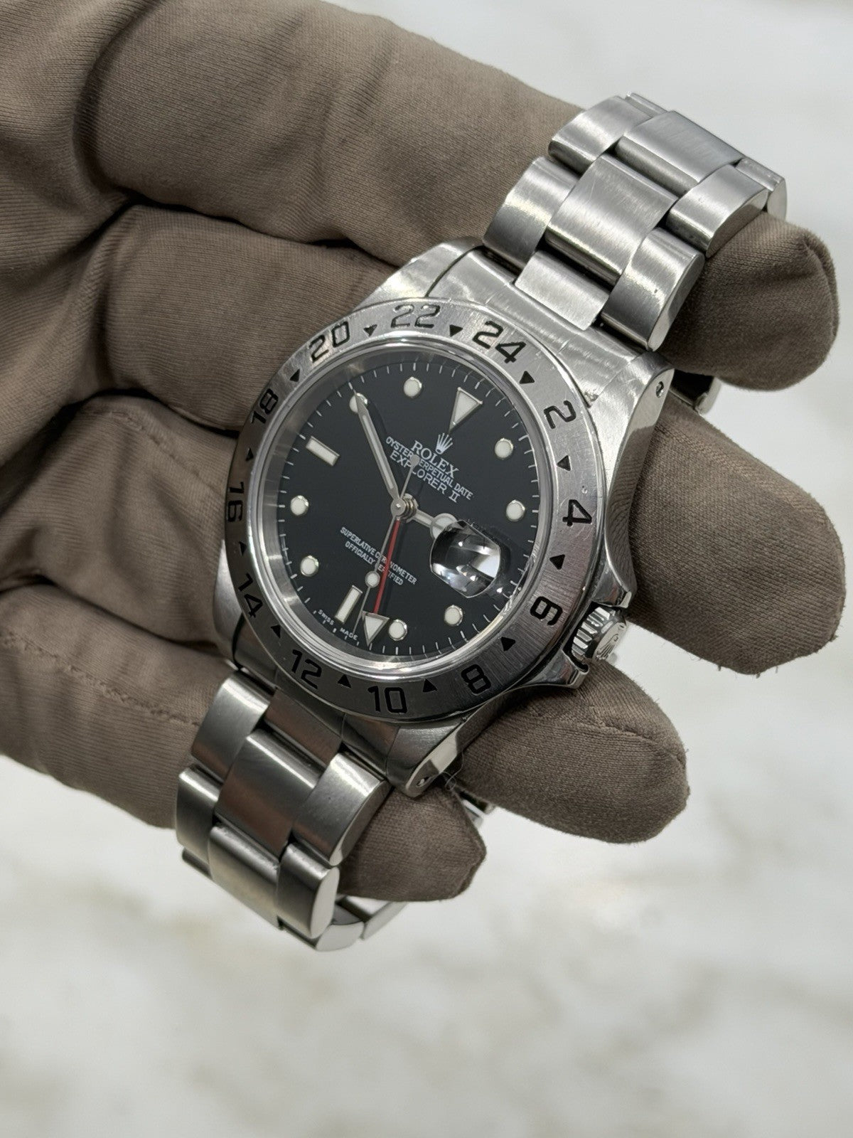 Rolex Explorer II Stainless Black Dial 40mm Automatic Men's Watch 16570