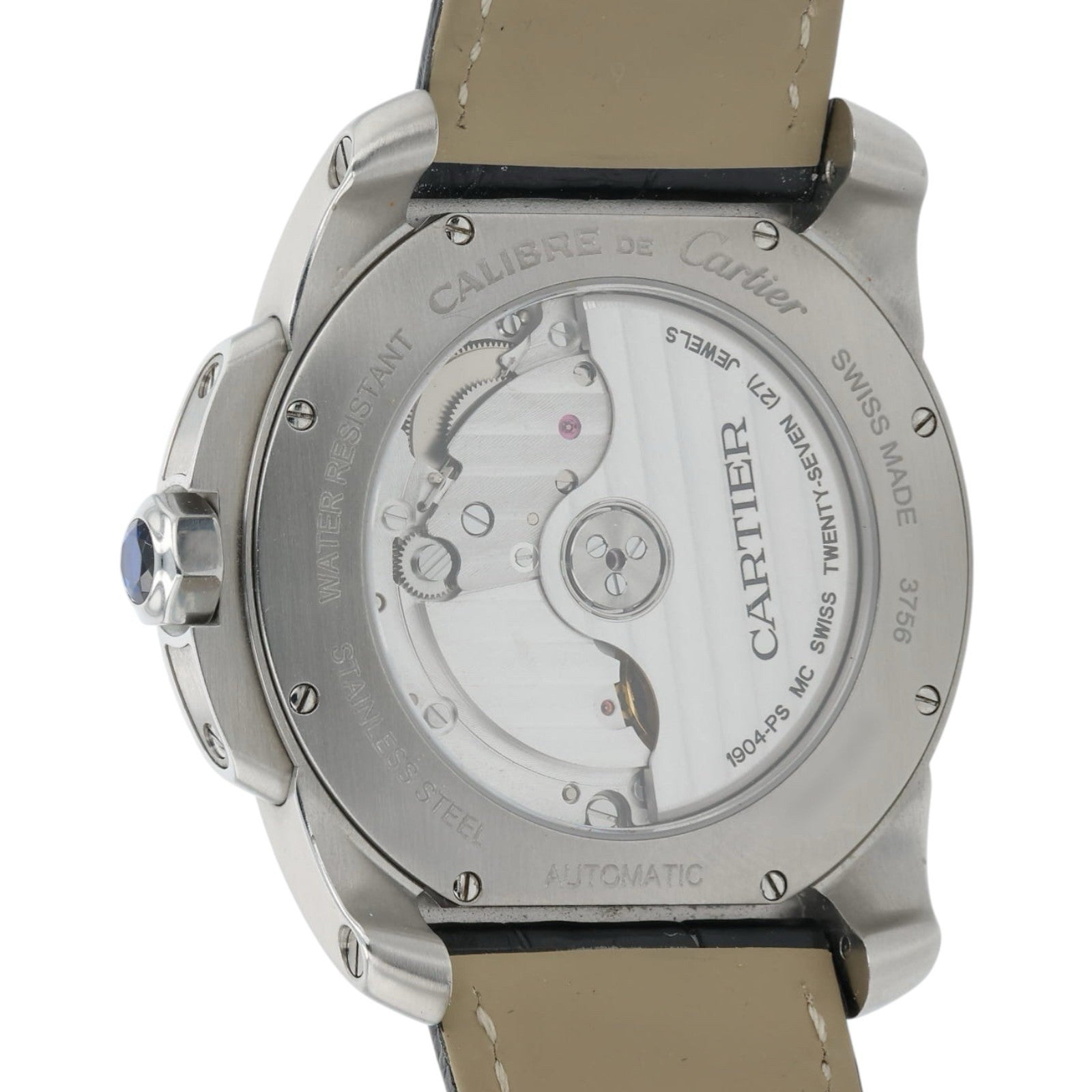 Cartier Calibre De Cartier Silver Dial Steel 38mm Automatic Men’s Watch WSCA0003