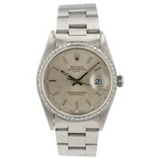 Rolex Datejust Silver Dial Stainless Steel 36mm Automatic Men’s Watch 16220