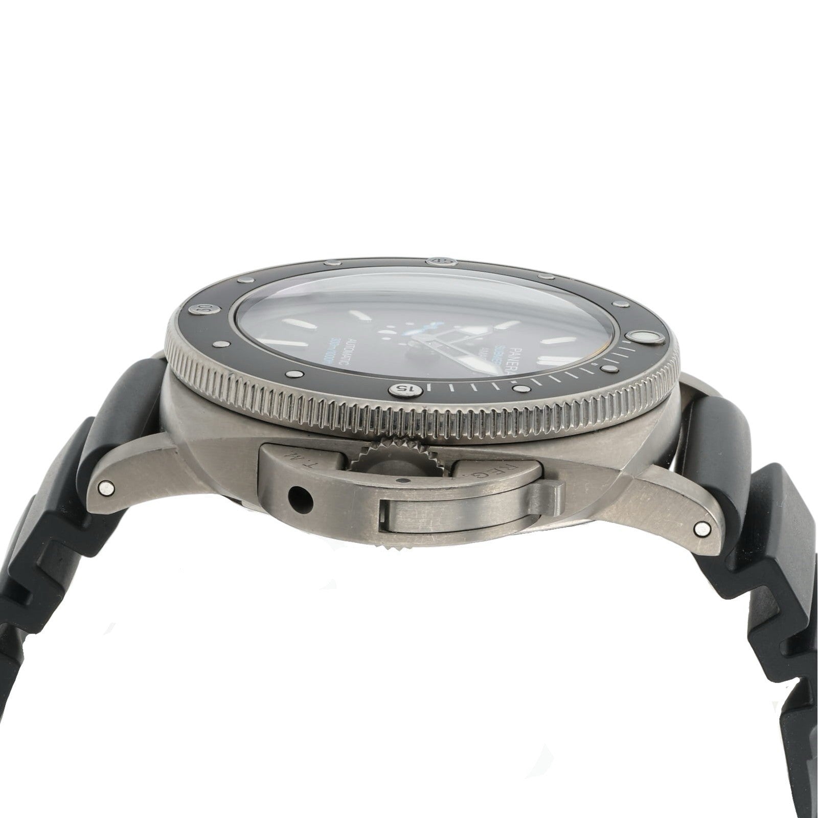 Panerai Submersible Black Dial Titanium 47mm Automatic Men’s Watch PAM01389
