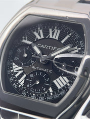 Cartier Roadster Stainless Steel Black Dial 40mm Automatic Mens Watch W62007X6