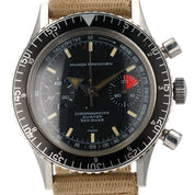 Nivada Chronomaster Stainless Steel Black Dial 38mm Manual Wind Men’s 85004