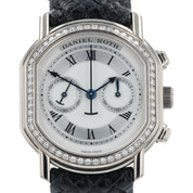 Daniel Roth Chronograph 18k White Gold Silver Dial 31x34mm Automatic Watch C447