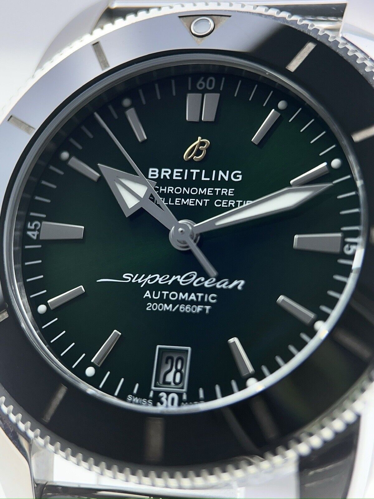 GREEN Breitling Superocean Heritage 46 Stainless Steel 46mm Automatic AB2020