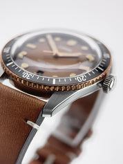 Oris Divers Sixty Five Stainless Steel Brown Dial 40mm Automatic Mens Watch 7707
