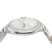 Cartier Ballon Bleu Silver Dial Rose Gold & Steel 42mm Automatic Mens W6920095