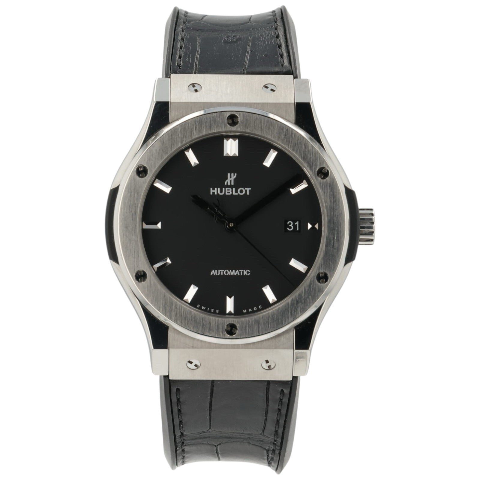 Hublot Classic Fusion Black Dial Titanium 42mm Automatic Men’s 542.NX.1171.RX