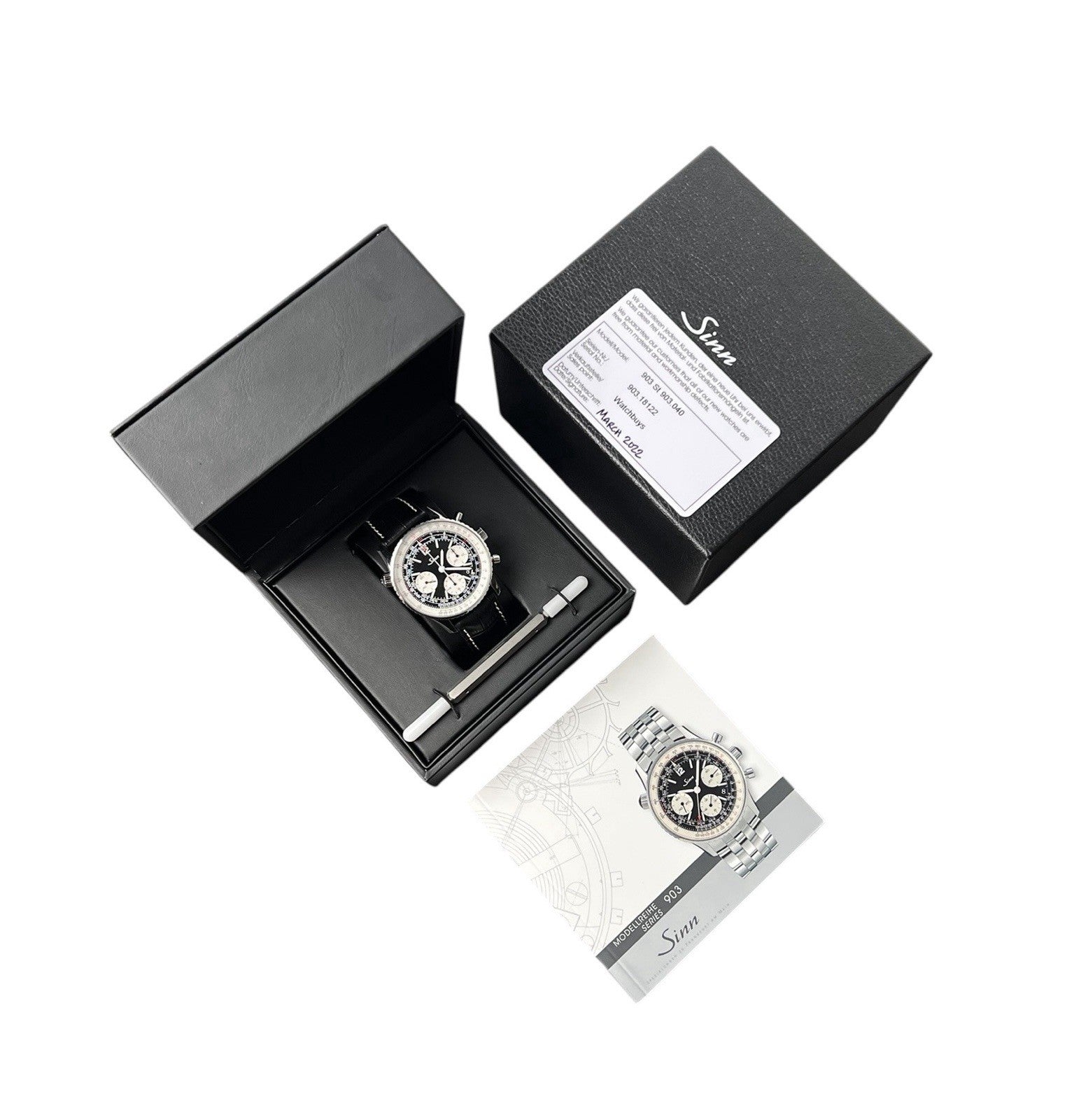 Sinn 903 St Navigation Black Dial Stainless Steel 41mm Automatic Mens 903
