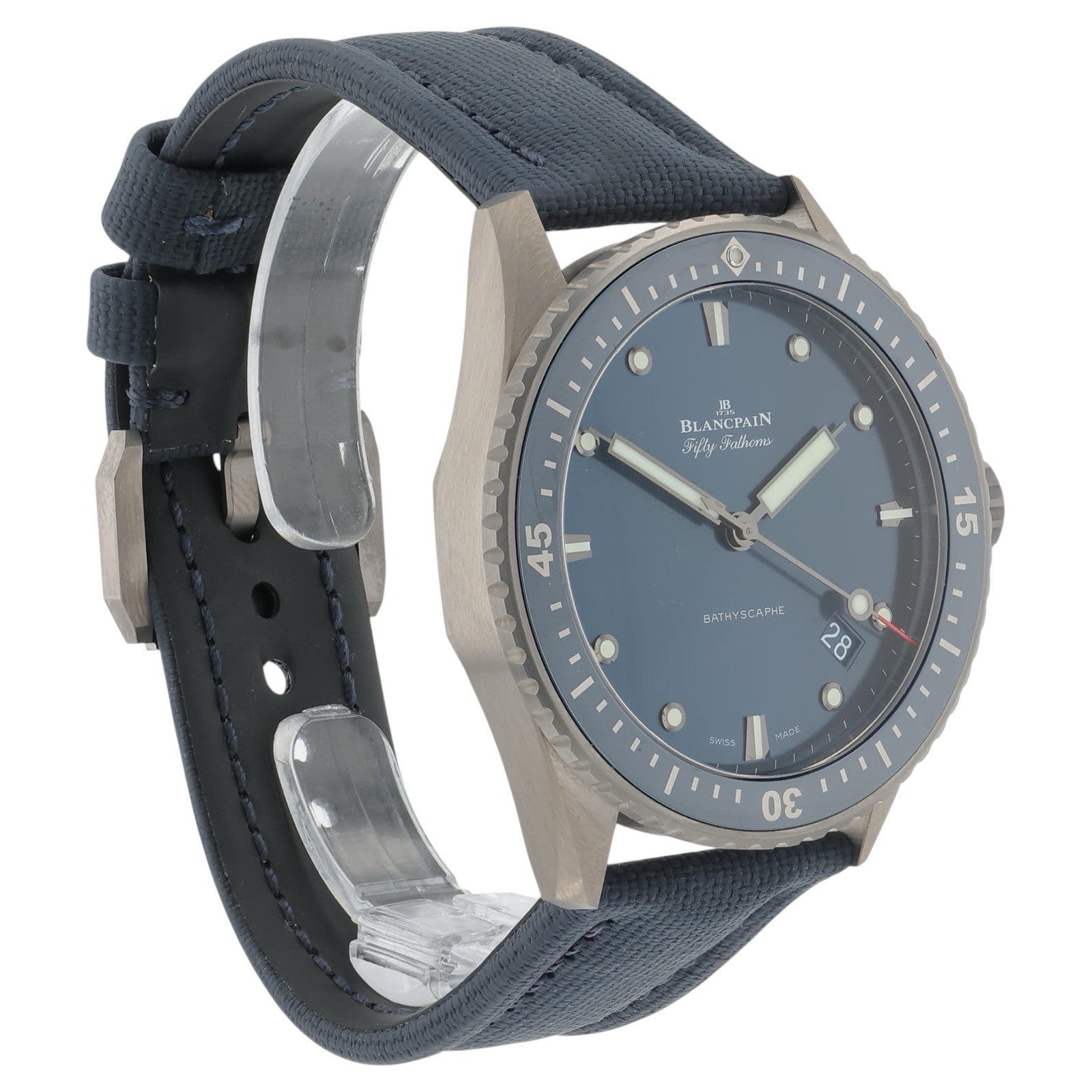 Blancpain Fifty Fathoms Ceramic Blue Dial 43.6mm Automatic Men’s Watch 5000 0240