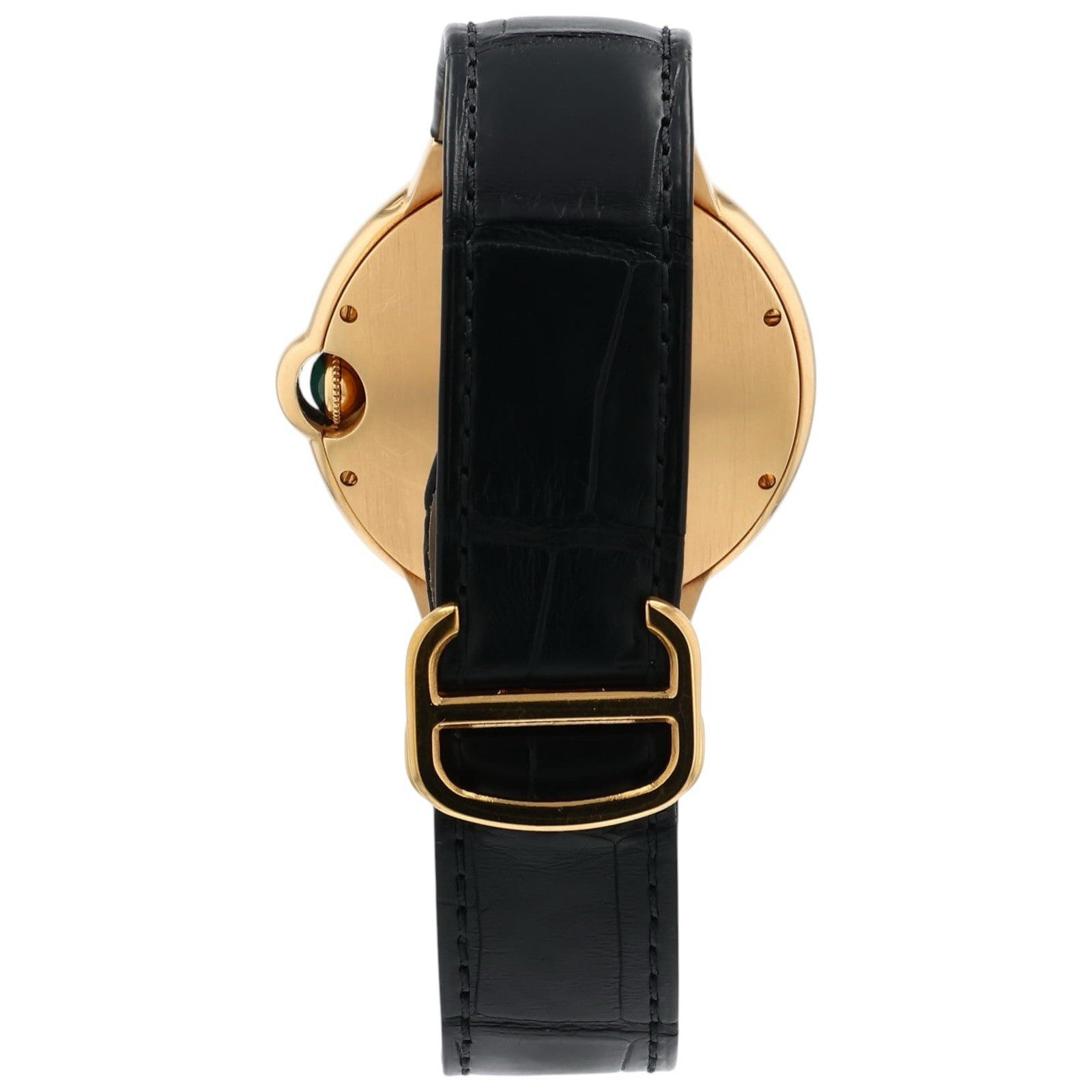 Cartier Ballon Bleu 18k Yellow Gold Silver Dial 42mm Automatic Mens W6900551
