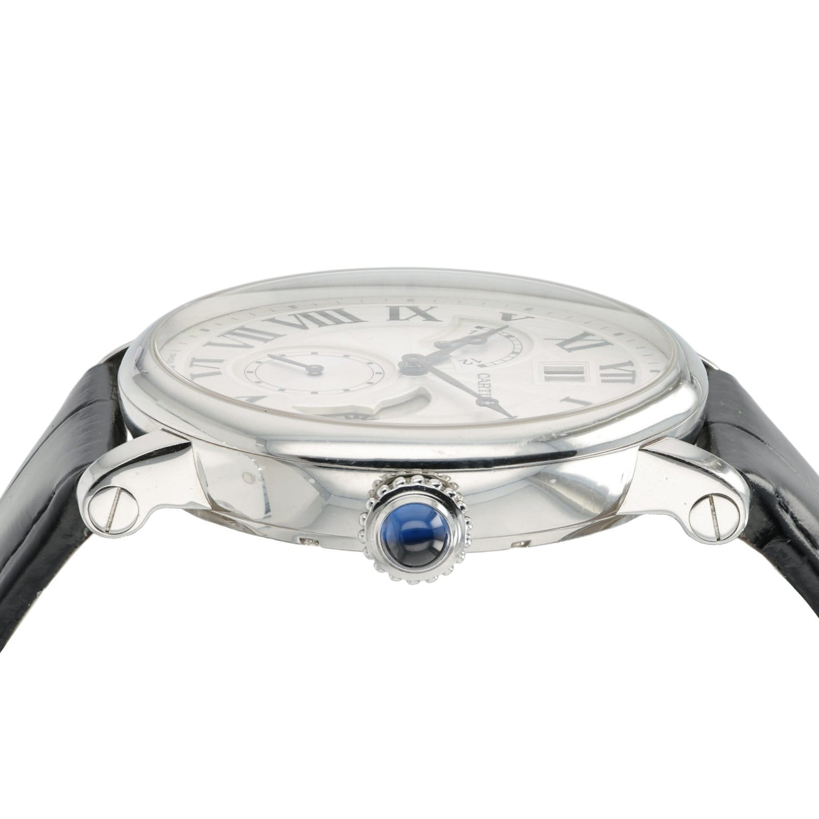 Cartier Rotonde Retrograde GMT Silver Dial Steel 42mm Automatic Mens W1556368