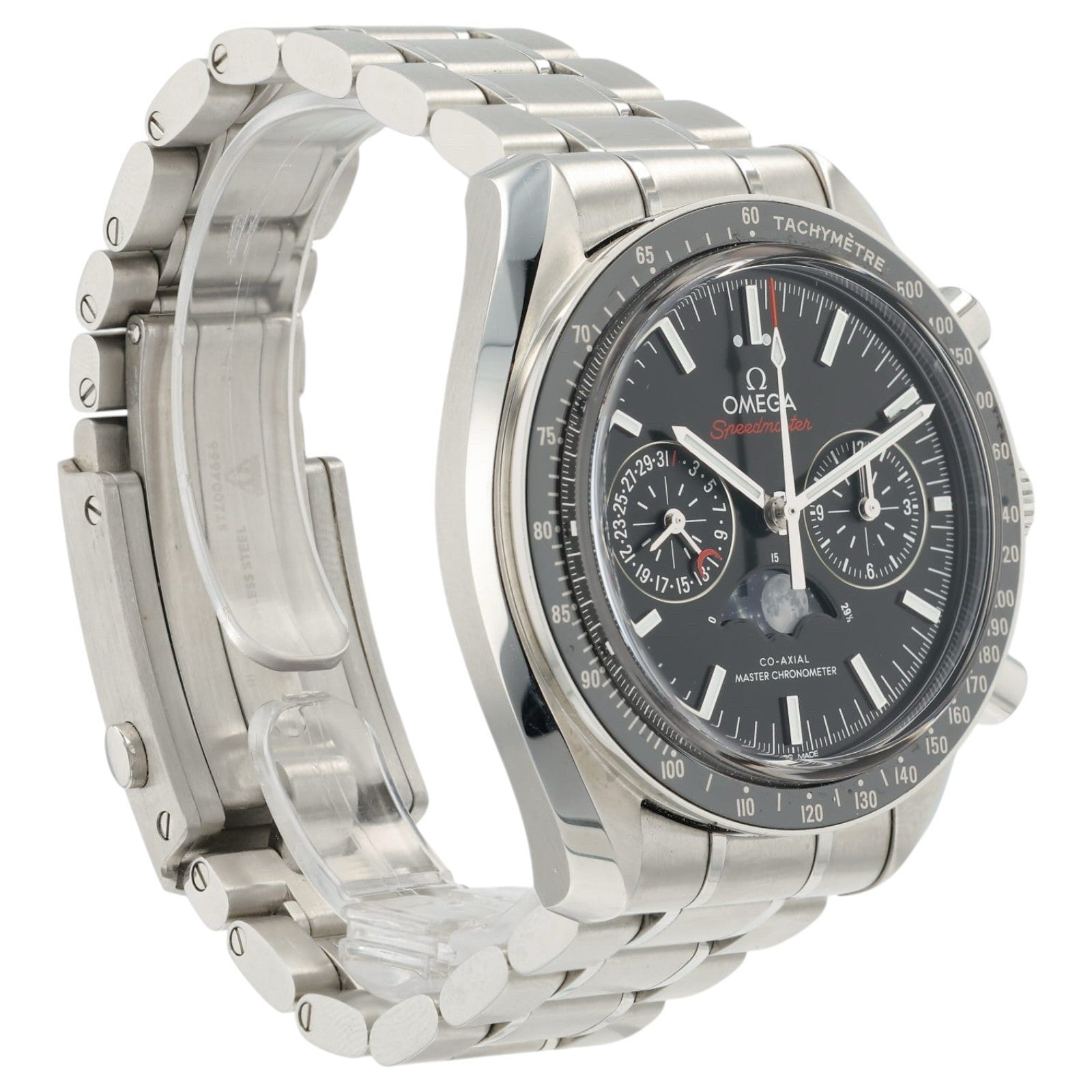 Omega Speedmaster Moonphase Black Dial Steel 44mm Manual 304.30.44.52.01.001