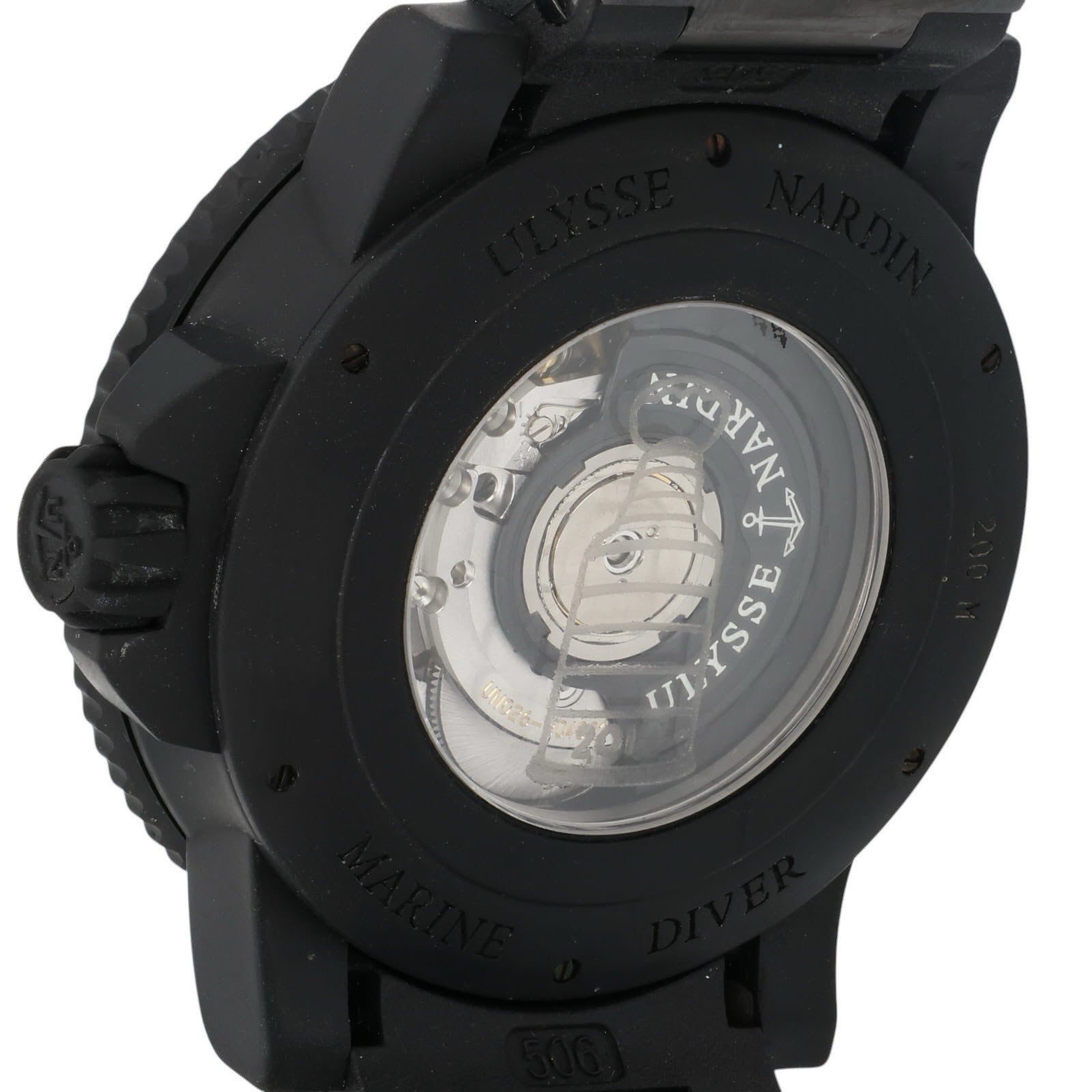 Ulysse Nardin Stainless Steel Black Dial 45mm Automatic Men’s Watch 263-92