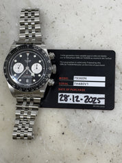 2025 Tudor Black Bay Chronograph 79360N 41mm Black Dial Stainless - Box Papers