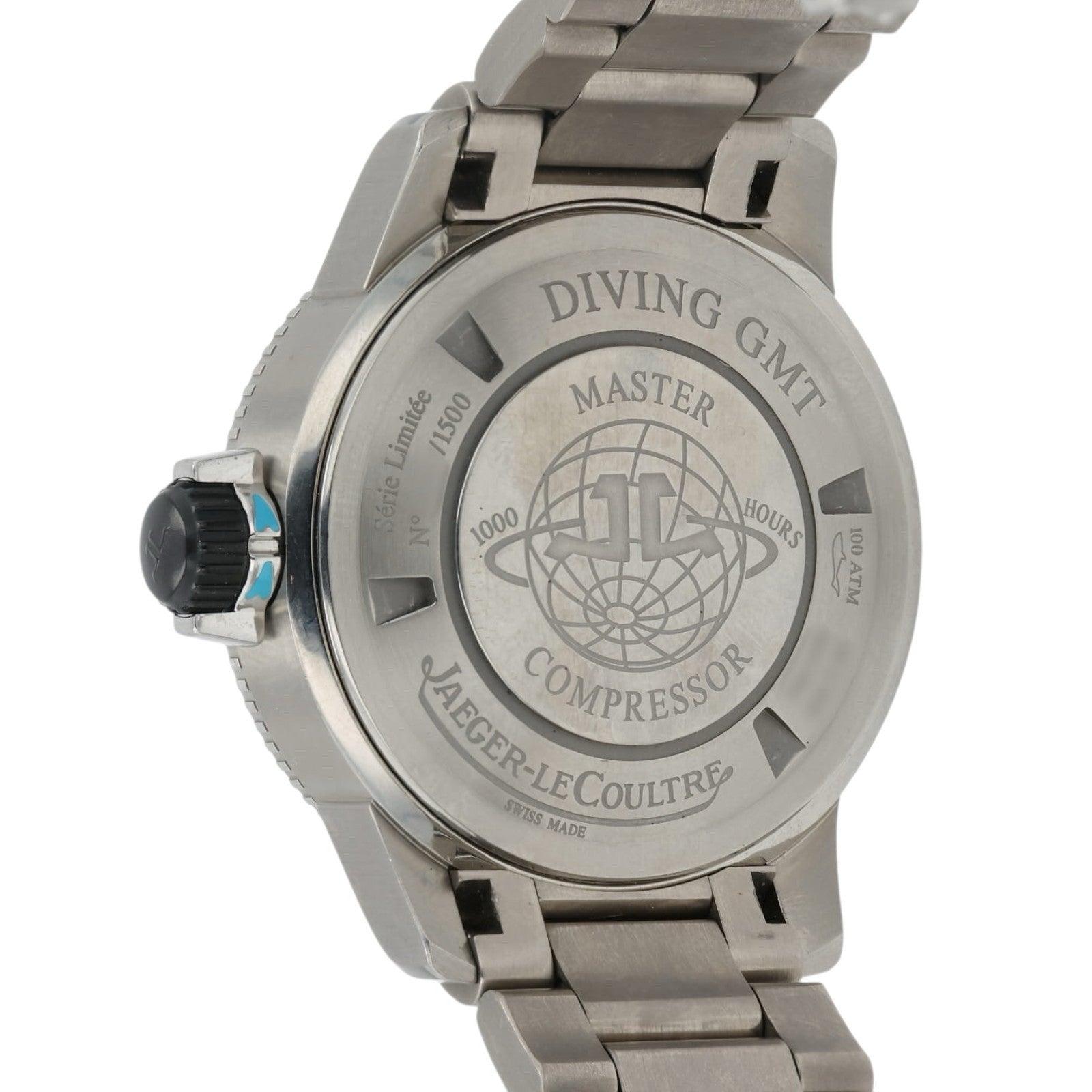 LeCoultre Master Compressor Black Dial Titanium 44mm Auto Men’s Watch Q187T770