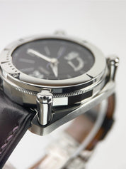 Seiko Galante Stainless Steel Black Dial 44mm Automatic Men's Watch SBLA037