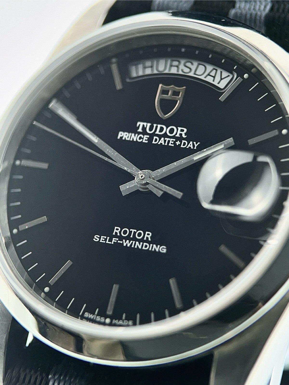 Tudor Prince Day Date Steel Black Dial 36mm Automatic Men's Watch 76200