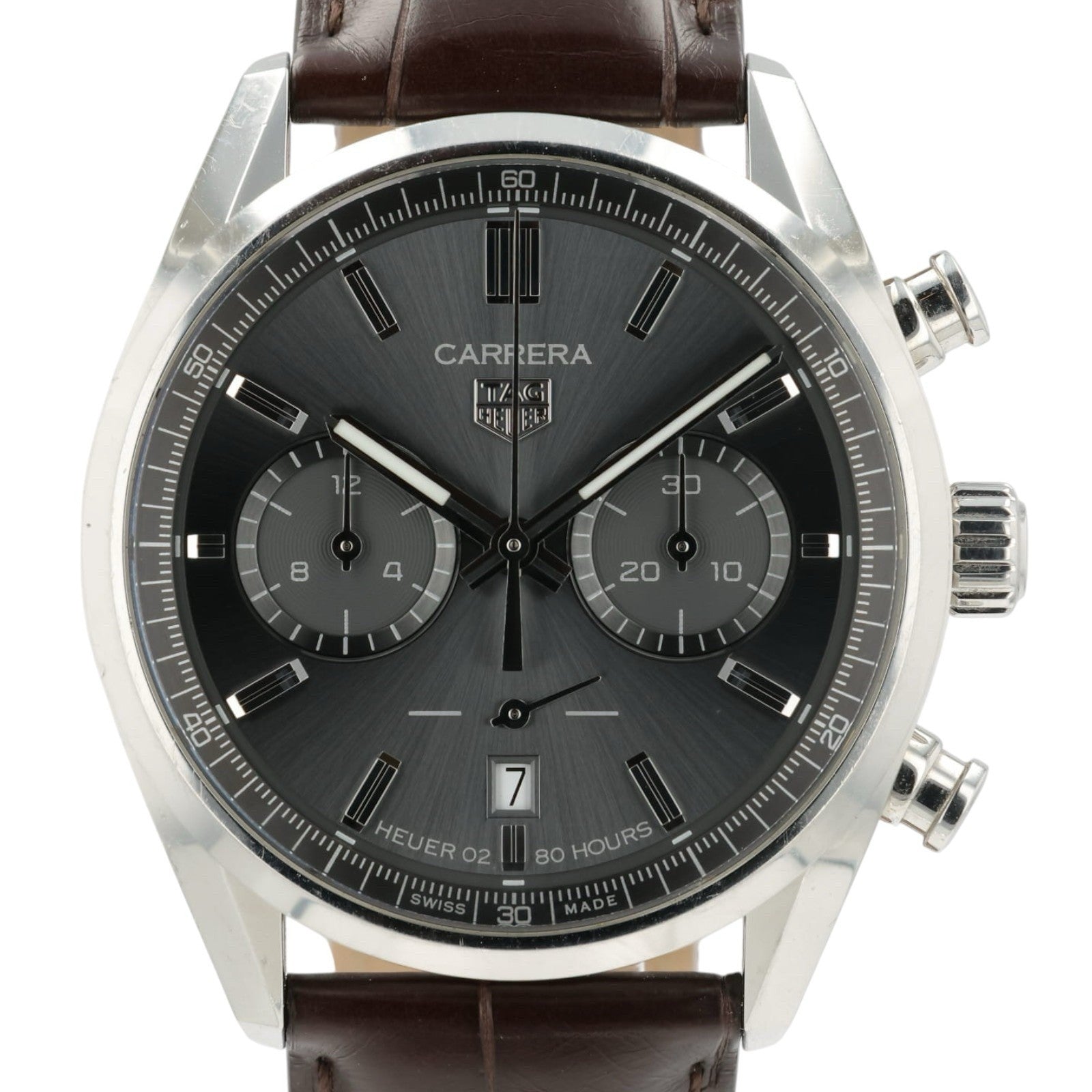Tag Heuer Carrera Gray Dial Stainless Steel 42mm Automatic Mens CBN2012.FC6483