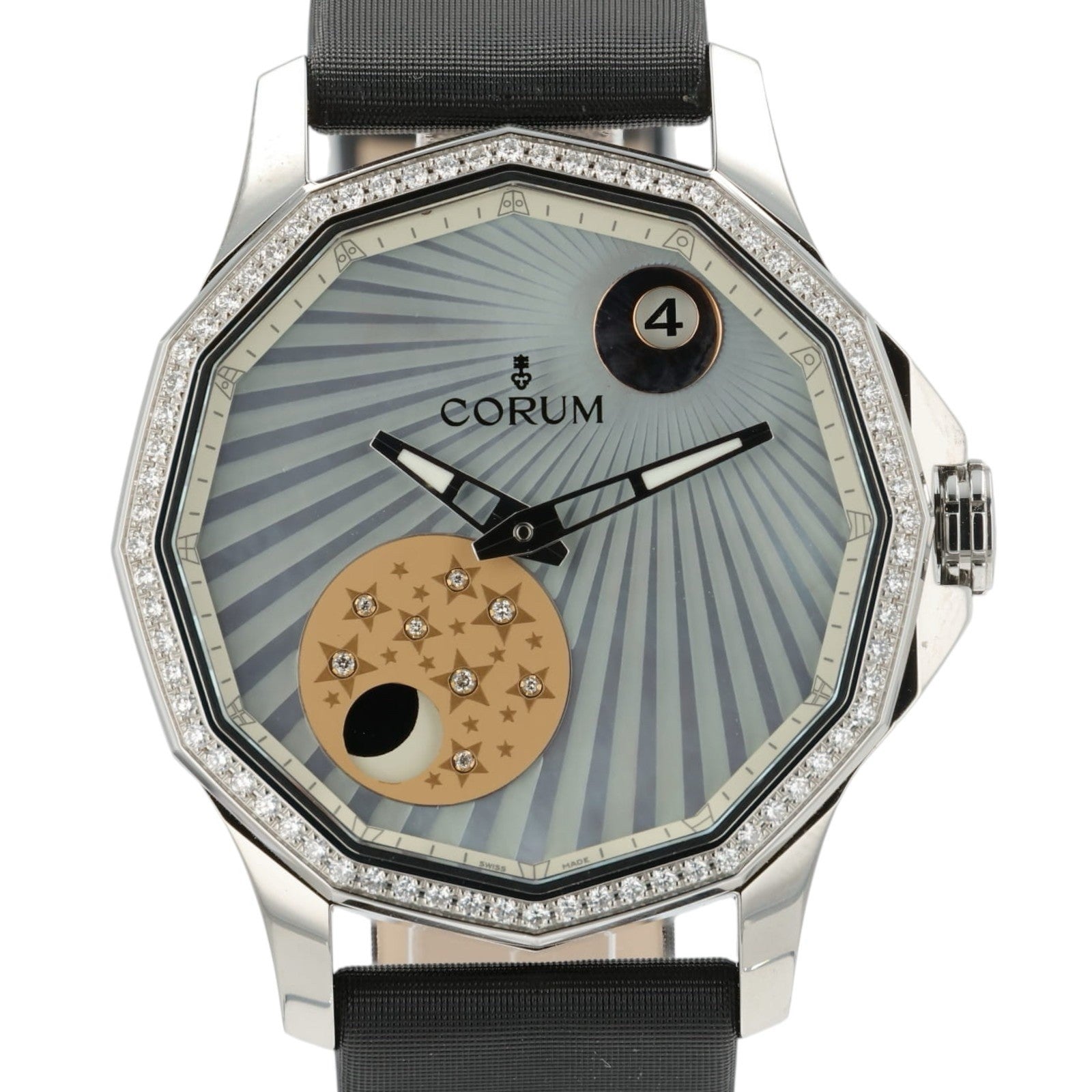 NEW Corum Admirals Cup Legend Mystery Moon Blue Dial Steel 38mm Auto A384/03116