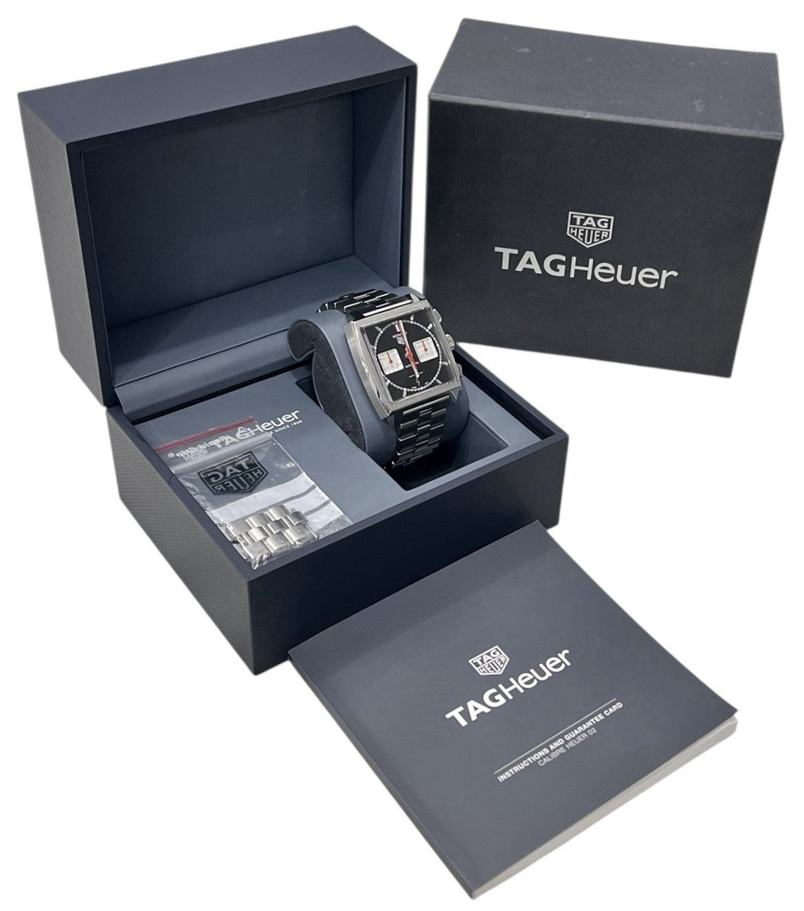 Tag Heuer Monaco Stainless Steel Black Dial 39mm Automatic Men's Watch CBL2113