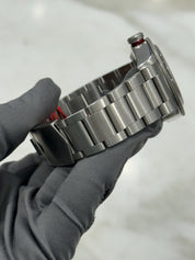 Tudor Black Bay Smiley Stainless Steel Red 41mm Automatic Men's Watch 79220R