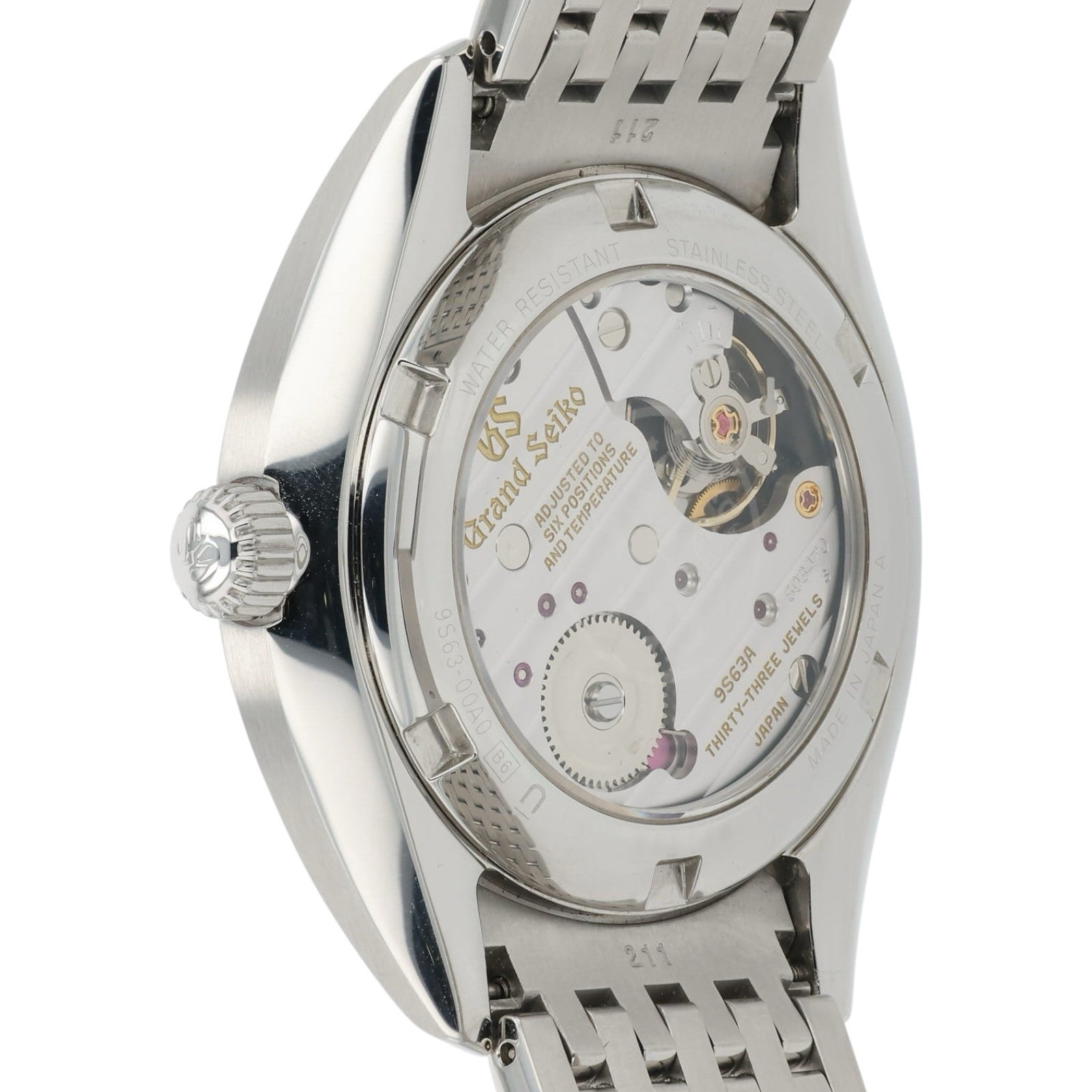 Grand Seiko Stainless Steel Gray Dial 39mm Manual Wind Men’s Watch SBGK009