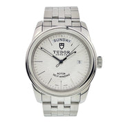 Tudor Glamour Day Date Steel Silver Color Dial 39mm Automatic Men’s Watch 56000